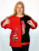 Туника 9211-7 (красный) Туника 9211-7 (красный) (Китай, Yalina) — размеры 8 xl