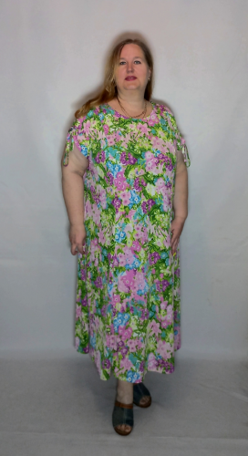 Платье трикотажное "Вальс"( цвет 7) (Smart-Woman, Россия) — размеры 64-66, 68-70, 72-74, 76-78, 80-82, 84-86